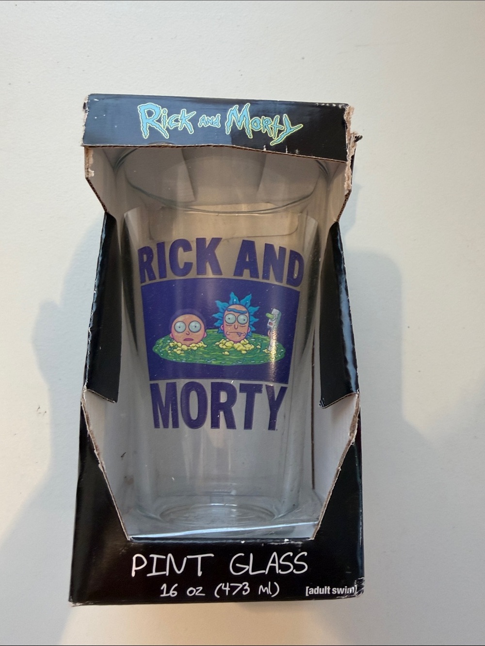 Rick and Morty Pint Glass - Purple Logo